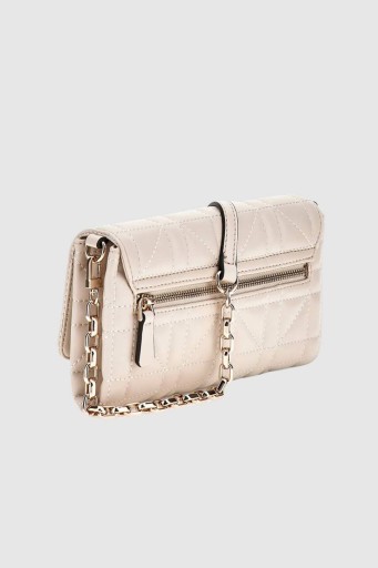 GUESS Бежевая сумка с функцией кошелька Assia Mini