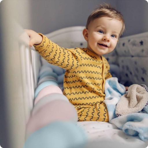 Плед для кроватки Ricokids 3м - синий и розовый