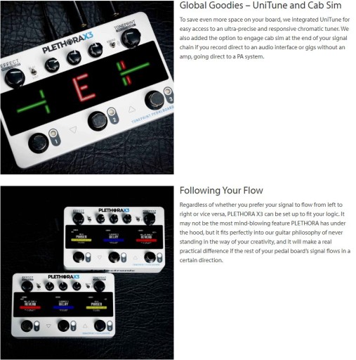 Plethora X3 Guitar Multi-Effect 3 эффекта одновременно TC Electronic