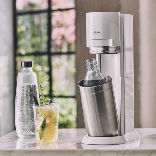 САТУРАТОР ДЛЯ КАРБОНИРОВАНИЯ ВОДЫ SODASTREAM DUO | 2x БУТЫЛКА 1 Л + 2x КАРТРИДЖ + СИРОПЫ