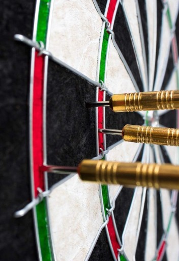 Tablica włókno drzewne Relaxdays BOARD X 2 GRA W RZUTKI