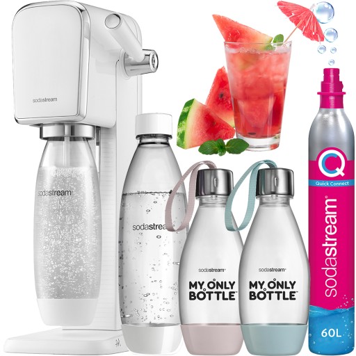SODASTREAM ART САТУРАТОР ГАЗИРОВАННОЙ ВОДЫ | БУТЫЛКА 1Л + 2x 0,5Л + ЦИЛИНДР
