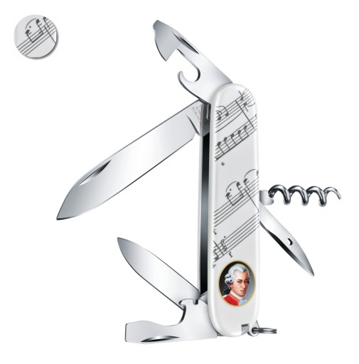 Victorinox 1.3603.7E30, Спартанский карманный нож, 91 мм, 12 функций, Моцарт