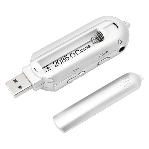 MP3-ПЛЕЕР USB-ПЕРЕВОД FM-РАДИО СЕРЕБРЯНЫЙ, серебристый