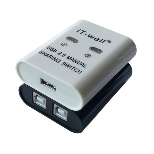 Портативный выходной разветвитель 2 в 1 для совместного использования USB-принтеров