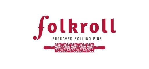 Wałek grawerowany wzór FOLK FIŃSKI, duży