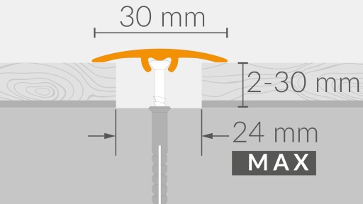Пороговая планка 30мм АЛЮМИНИЙ, прессованная SM1 Арбитон 93см ЗОЛОТО