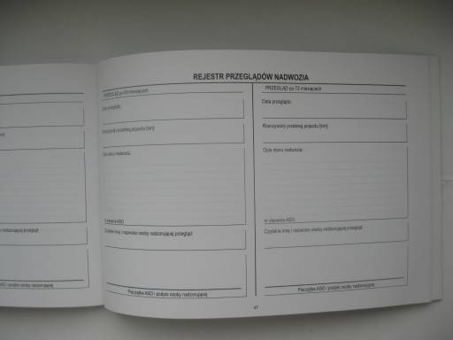 KIA książka serwisowa PL 2010/2011 rok oryginalna