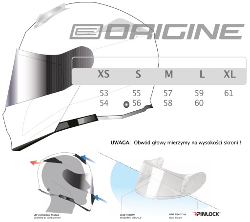Шлем ORIGINE DELTA BASIC SOLID черный матовый S