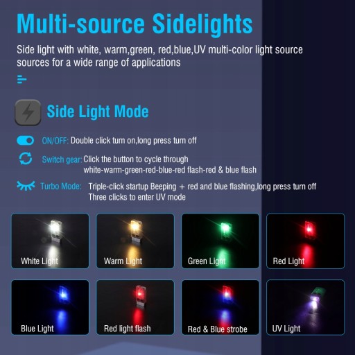 BORUiT V10 EDC-брелок-фонарик портативный Micro LA