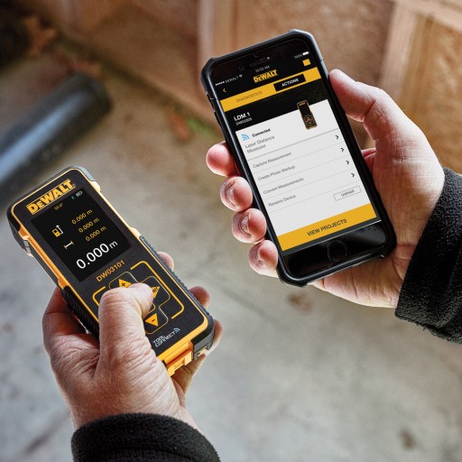 Лазерный дальномер Dewalt DW03101 со степенью защиты IP65, 100 м