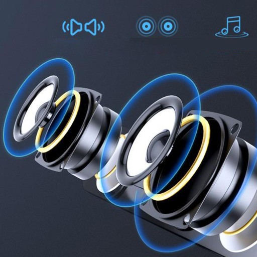 Настольный компьютер, 6 Вт, 2.0-канальный стерео Bluetooth, черный