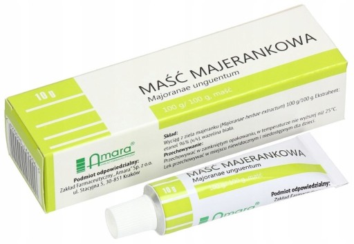 АМАРА противовоспалительная мазь майорана от насморка 10 г