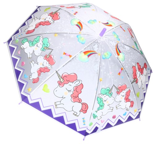 Śliczny Parasol dla dziecka Parasolka - JEDNOROŻCE
