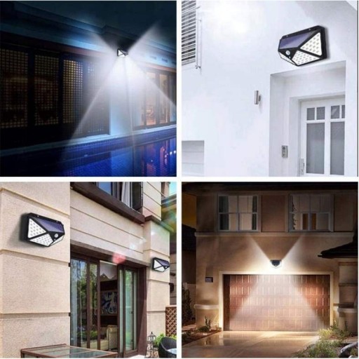 Солнечная лампа с датчиком движения и сумерек 100LED