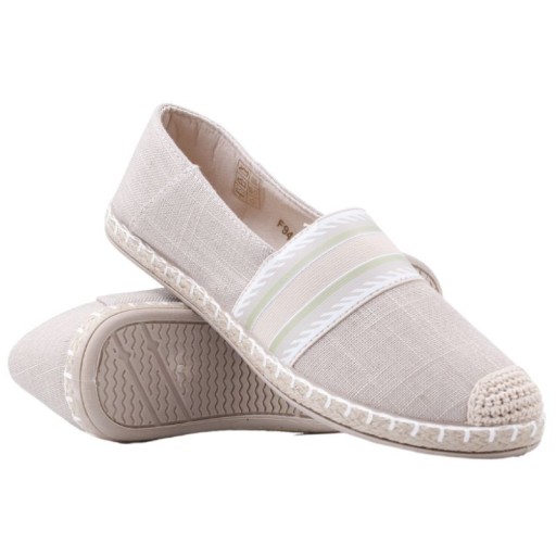 Espadrilles Женский плоский бежевый