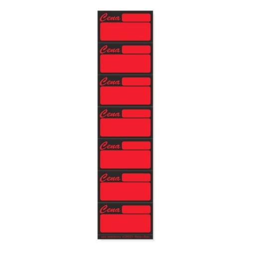 CENÓWKI SAMOPRZYLEPNE CF7 56x33mm 140szt ŻÓŁTE