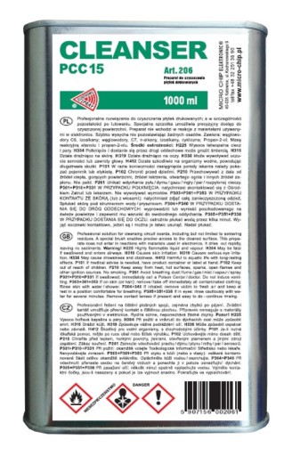 ОЧИСТИТЕЛЬ PCC15 CONTACT ДЛЯ ОЧИСТКИ ПЕЧАТНЫХ ПЛАТ 1000 мл