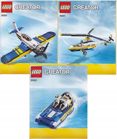 LEGO Creator 31011 3в1 Самолет Вертолет Лодка
