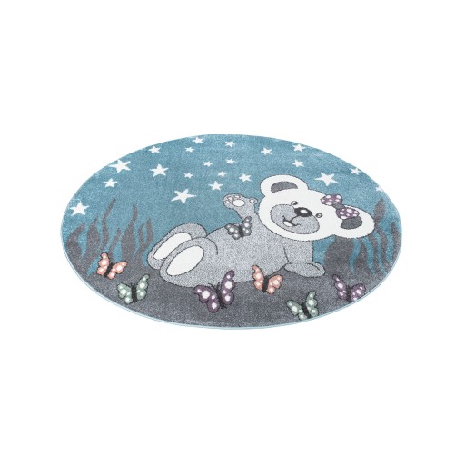 Круглый детский коврик Anime Teddy Bear Blue - Fi160