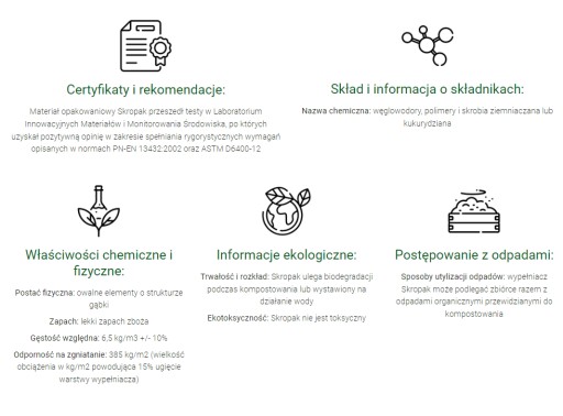 Skropak 400 l Biały Ekologiczny wypełniacz