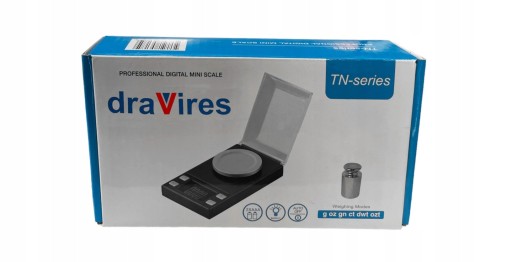 ЭЛЕКТРОННЫЕ ЮВЕЛИРНЫЕ ВЕСЫ draVires 50г/0,001г ПОРТАТИВНЫЕ + наклейка
