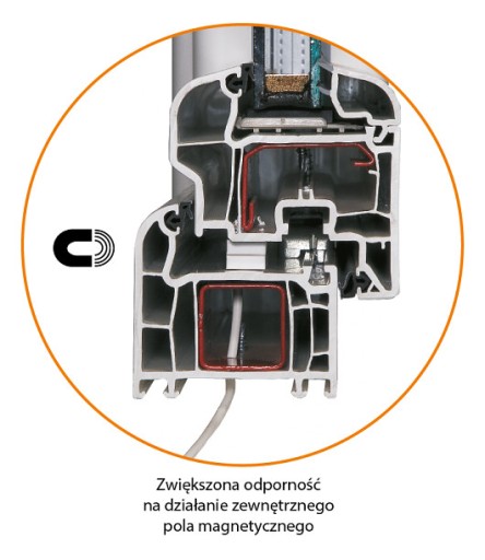 MC 746P KONTAKTRON CZUJKA CZUJNIK MAGNETYCZNY SABOTAŻ BIAŁY NC NO ALARMTECH