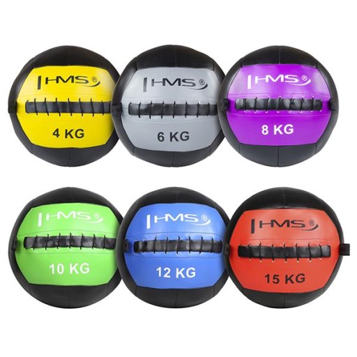 Медбол HMS 33 см черный WALL BALL
