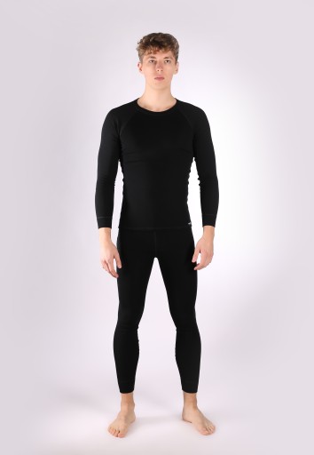 Мужская термофутболка NZ из шерсти мериноса, черная, 3xl