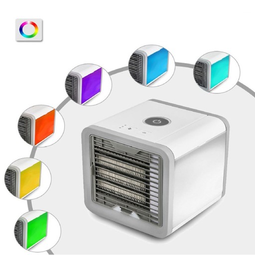 KLIMATYZATOR przenośny mini klimatyzacja LED USB