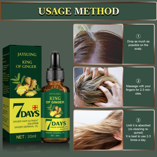Hair Growth Essential Olejek do Włosów Ginger King Do Pielęgnacji Włosów