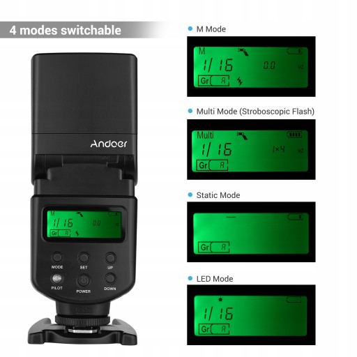 Uniwersalna lampa błyskowa Speedlite GN40 Regulow