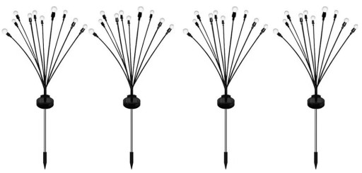 4x солнечные светлячки, садовые лампы 10LED