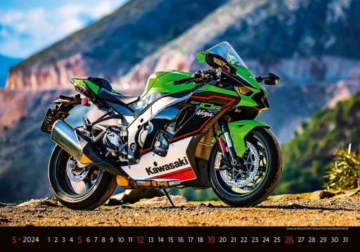 Duży kalendarz MOTORBIKES 2024 MOTOCYKLE MOTORY