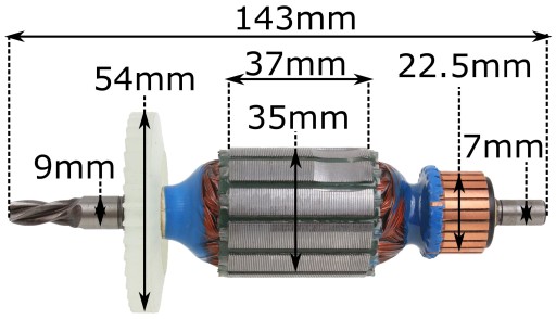 Ротор для дрели Bosch GSB 13, GSB 13 RE, 26040112