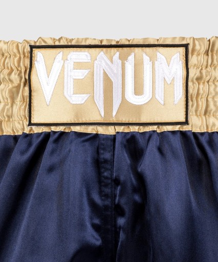 Классические шорты Venum Muay Thai, темно-синий/золотой, L