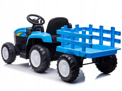 Аккумуляторный трактор New Holland с прицепом, 2 лицензии на двигатели 12 В
