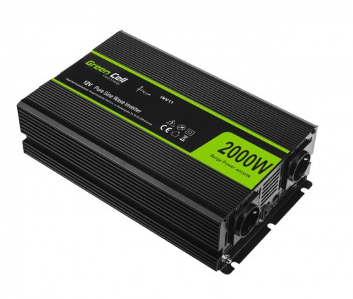 Автомобильный инвертор GC 12 В/230 В 2000 Вт/4000 Вт PURE SINUS INVERTER