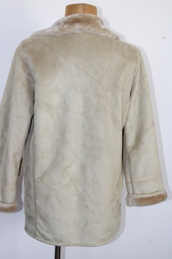 ab9 LEARA Damski Kożuch Kurtka 42/44 XL/XXL