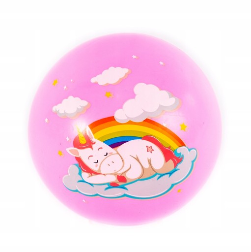 РЕЗИНОВЫЙ МЯЧ ДЕТСКИЙ ДЛЯ ШКОЛЫ UNICORN GARDEN 23СМ РАЗНЫХ ЦВЕТОВ