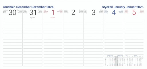 Календарь настольный ЕЖЕНЕДЕЛЬНЫЙ с пеналом 2024/2025 черный