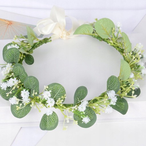 Boho Flower Regulowany wianek na głowę Kwiat