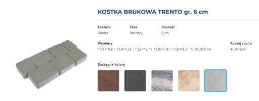 SLĄSK OPOLE POLBRUK TRENTO куб 6 см СЕРЫЙ