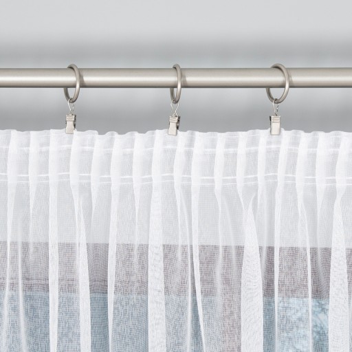 Firany Na Markizecie Firana Z Ołowianką Biała Z Taśmą Klasyczna sz320x290