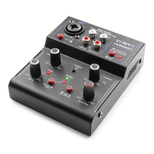 VMM201 Vonyx 2-канальный USB-аудиомикшер