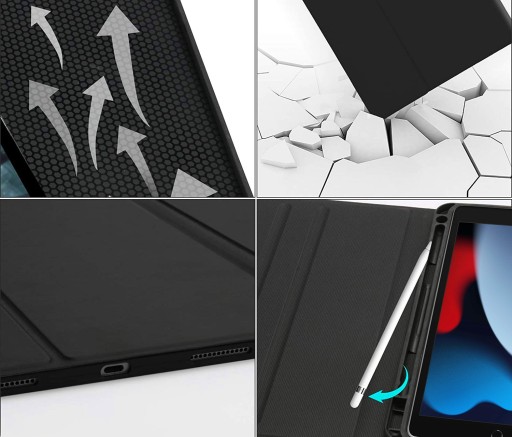 ЧЕХОЛ-КЛАВИАТУРА ДЛЯ APPLE IPAD 10,2 ДЮЙМА 9-ГО ПОКОЛЕНИЯ 2021 Г., ЧЕРНЫЙ