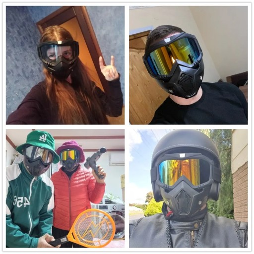 Google Maska Wiatro-szczelna Narty Snowboard, Motor Peinball, FILM