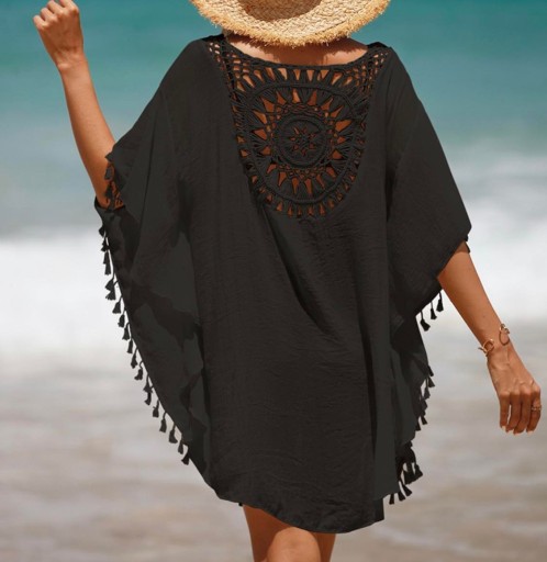PAREO TUNIKA BOHO LETNIA SUKIENKA NARZUTKA PLAŻOWA NA PLAŻĘ PLAŻOWA
