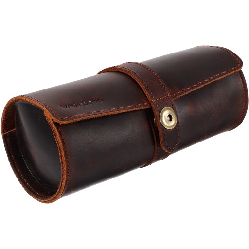 Кожаный чехол для часов с 3 слотами для часов Roll Box Watch
