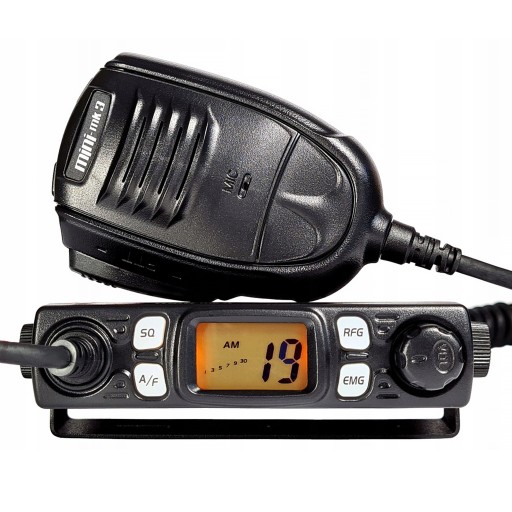CB RADIO MERX Mini MK3 самая маленькая антенна AM/FM RF-Gain ASQ + PNI Extra 45